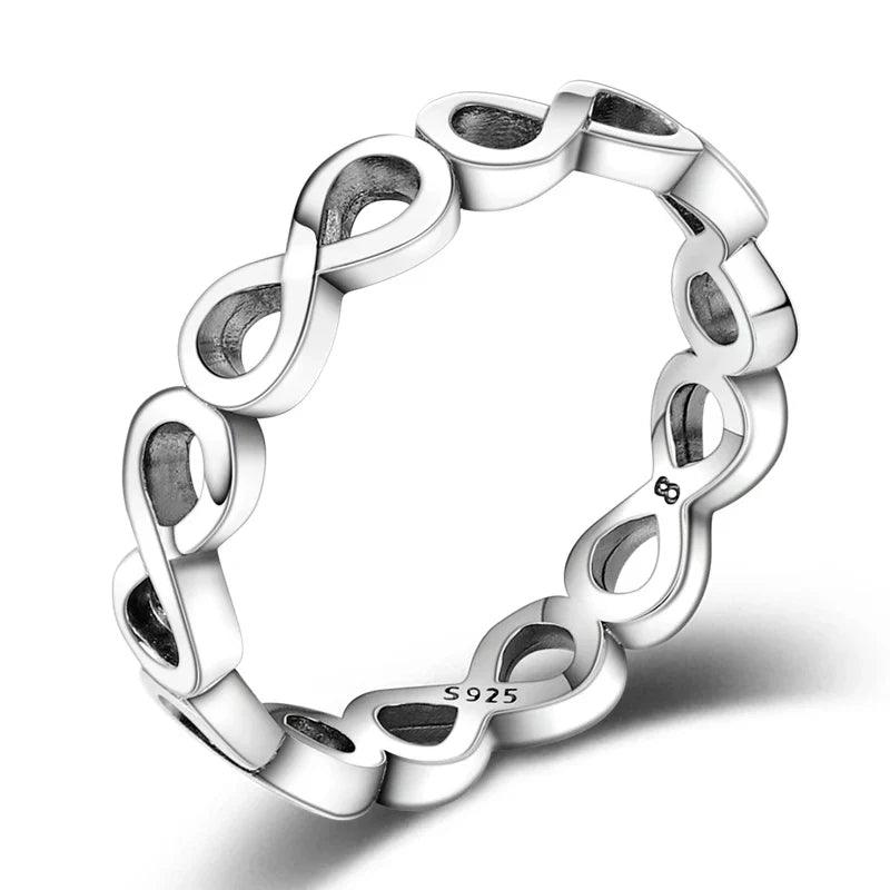 925 Sterling Silver Asymmetric Band Rings for Women - Heart Crafted Gifts