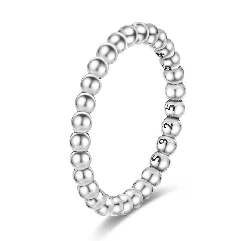 925 Sterling Silver Asymmetric Band Rings for Women - Heart Crafted Gifts