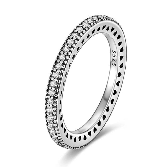 925 Sterling Silver Sparkling Finger Rings for Women - Heart Crafted Gifts