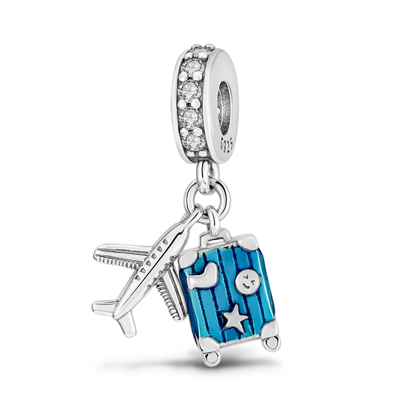 Pandora Plane & suitcase Charms | Heart Crafted Gifts