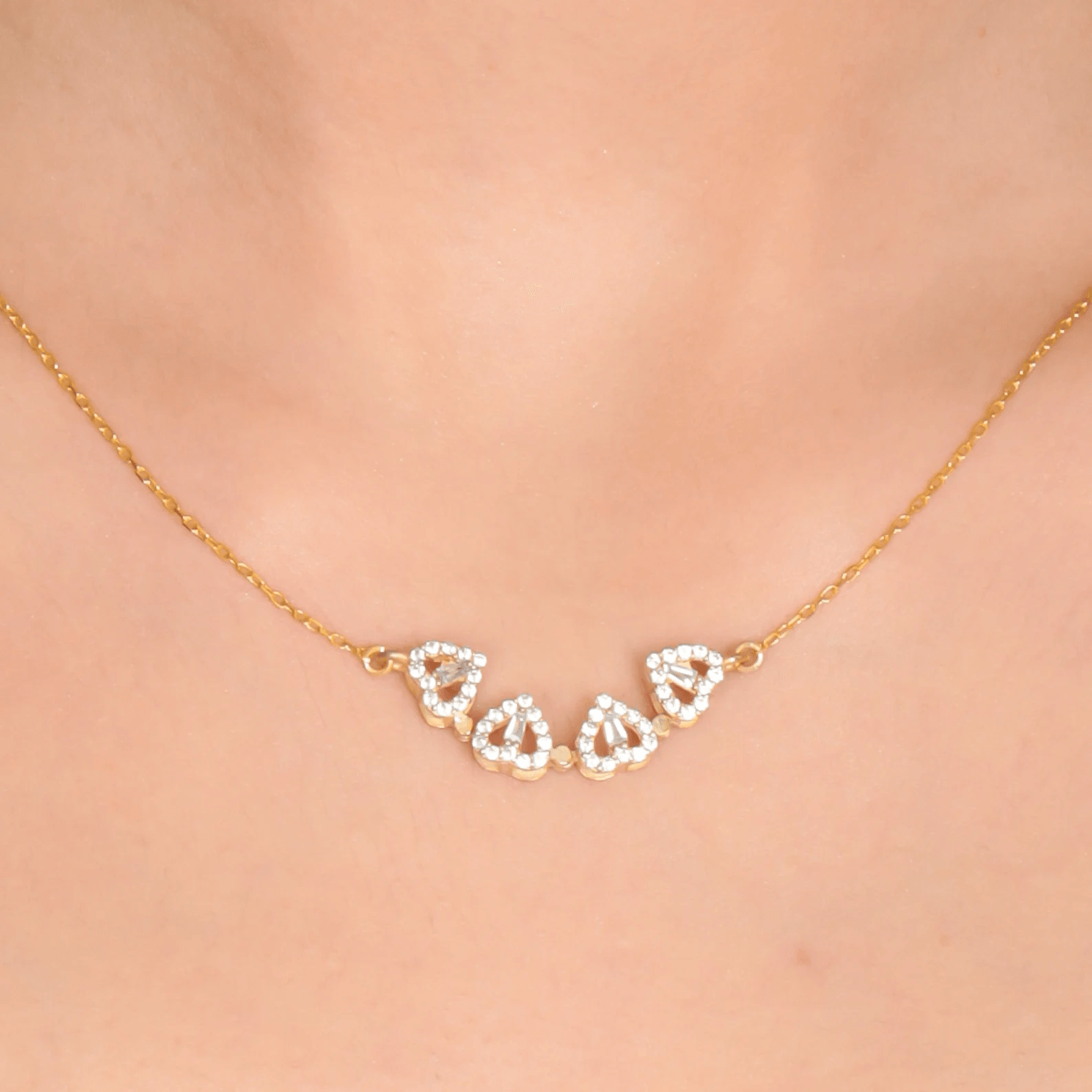 Lucky Four-Leaf Clover Magnetic Pendant Necklace & Ring Set - Heart Crafted Gifts