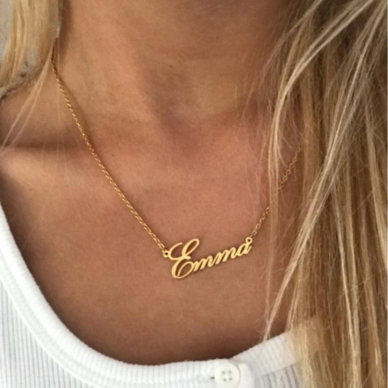 Custom Link Chain Necklace With Your Name