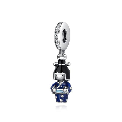 Japanese Doll Charm for Pandora Bracelets at Heart Crafted Gifts