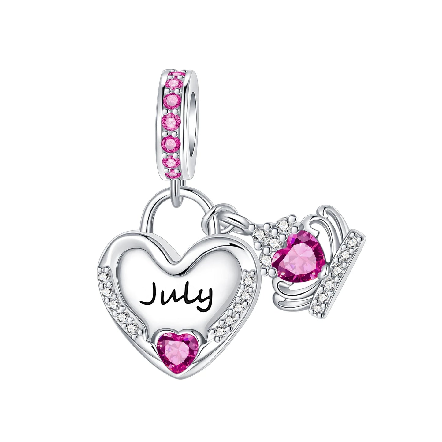 Pandora Birthstone Charm in Heart Shape | Heart Crafted Gifts
