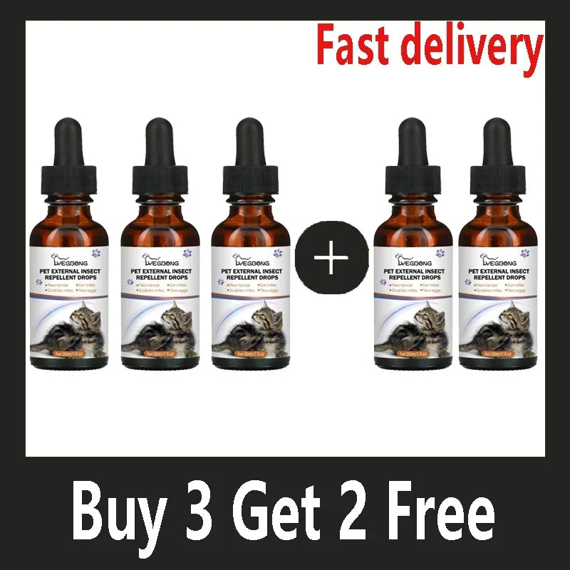 Pets Anti-Flea Drops: Insecticides Remover Spray remove fleas or lice