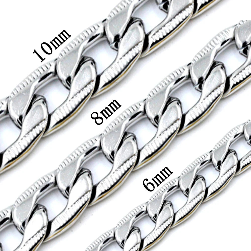 Luxurious Gold Plated Curb Link Cuban Chain Necklace for Men & Women