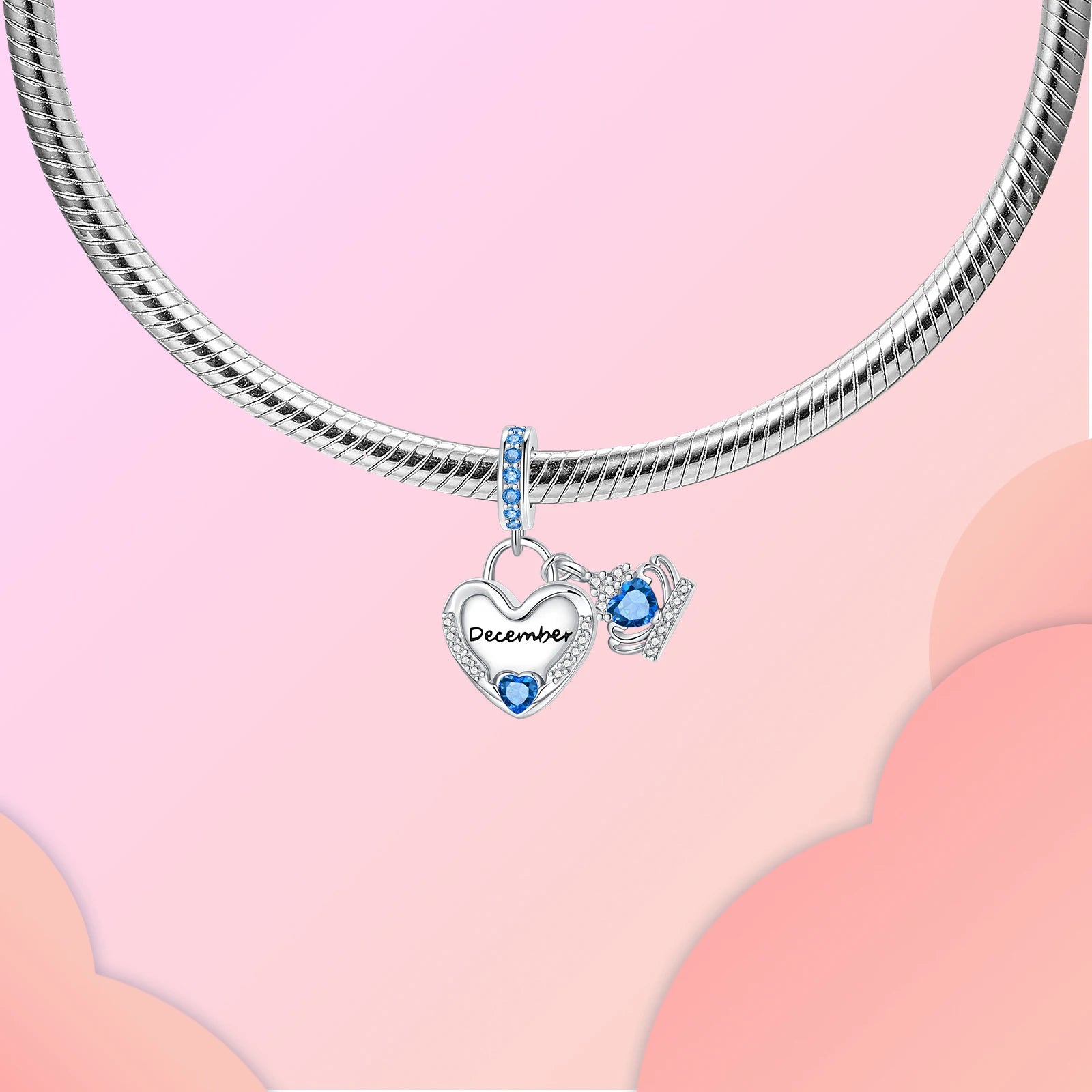 Pandora Birthstone Charm in Heart Shape | Heart Crafted Gifts
