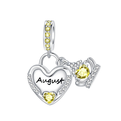 Pandora Birthstone Charm in Heart Shape | Heart Crafted Gifts