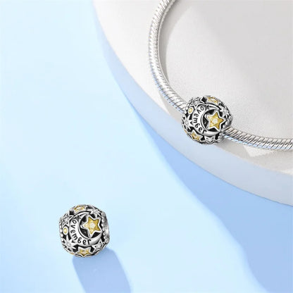 Birthstone Charms: Round in 925 Sterling Silver