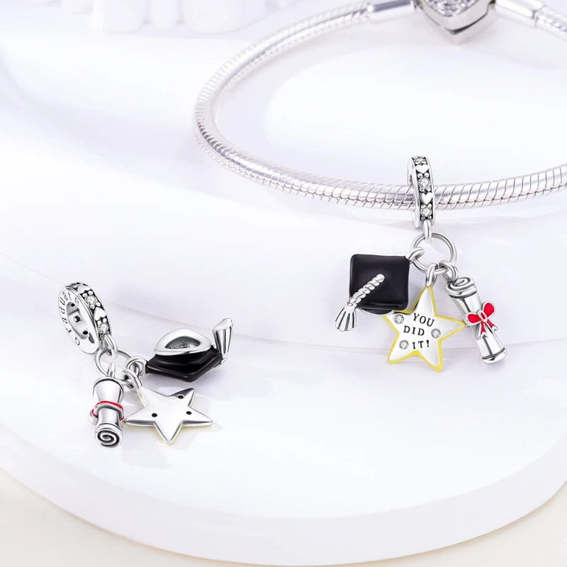You did it Pandora Graduation Charms | Heart Crafted Gifts