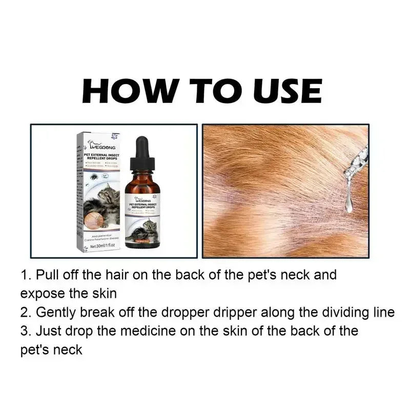 Pets Anti-Flea Drops: Insecticides Remover Spray remove fleas or lice