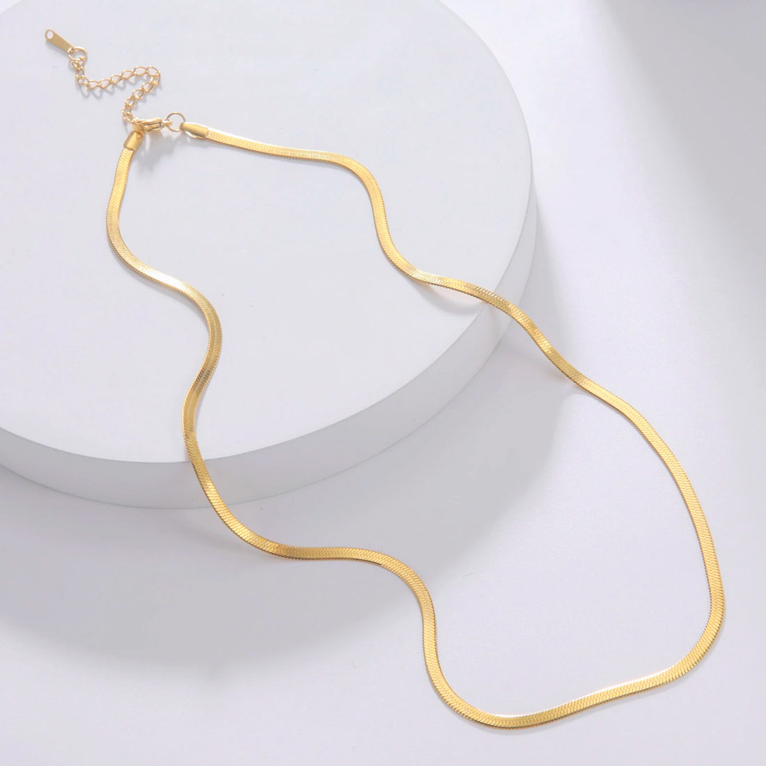 Stainless Steel Snake Chain Necklace for Women & Men in Gold & Silver