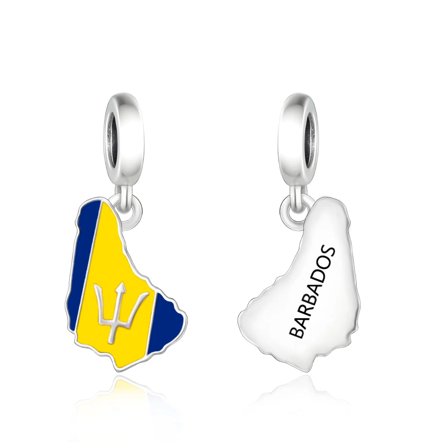Barbados Country Charm Bracelet: Pandora Travel Charms