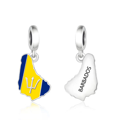Barbados Country Charm Bracelet: Pandora Travel Charms