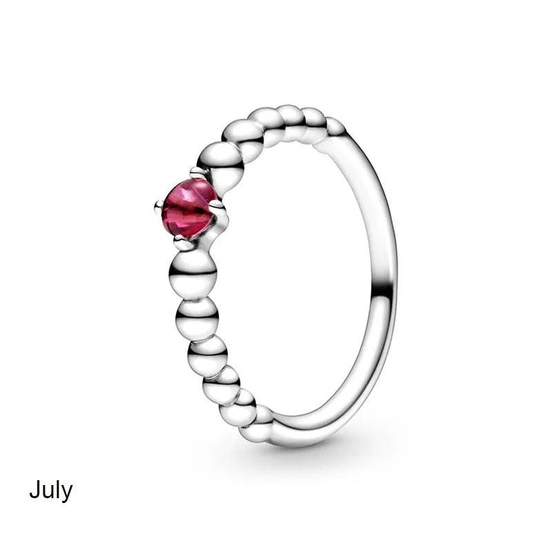 Birthstone Crystal Rings