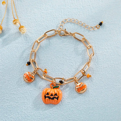 Readymade Halloween Charms Bracelets Black Ghost | Heart Crafted Gifts 