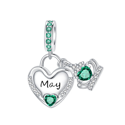 Pandora Birthstone Charm in Heart Shape | Heart Crafted Gifts