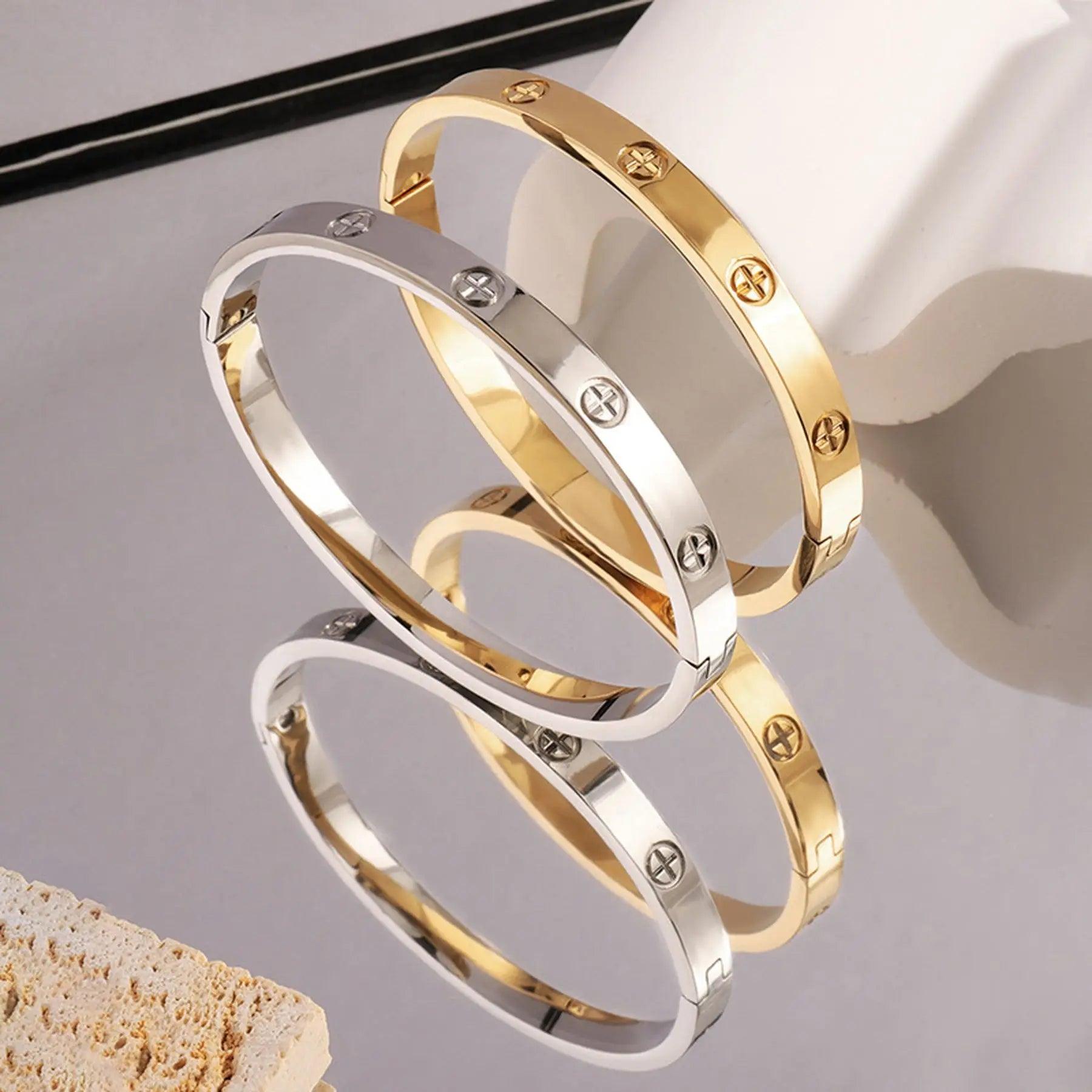 Love Screwdriver Cross Pattern Bracelet at Heart Crafted Gifts