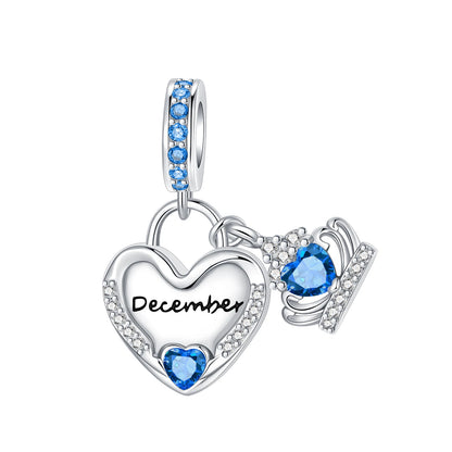 Pandora Birthstone Charm in Heart Shape | Heart Crafted Gifts