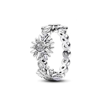 Celestial Sun Ring in 925 Sterling Silver