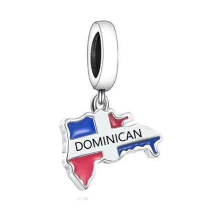 Dominican Country Charm Bracelet: Pandora Travel Charms
