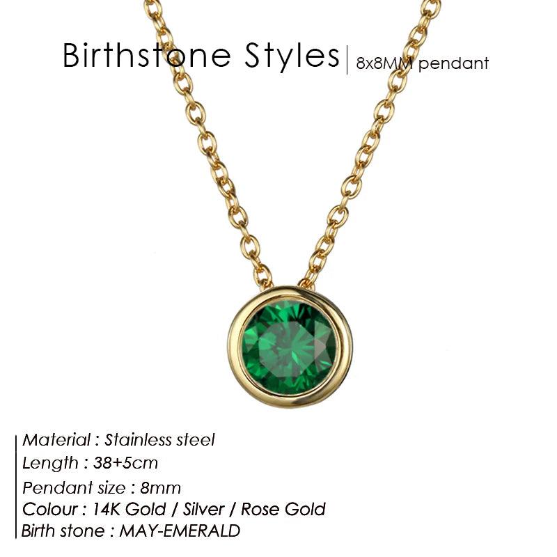 Birthstone Necklace: Designer Luxury Jewelry for Women - Heart Crafted Gifts