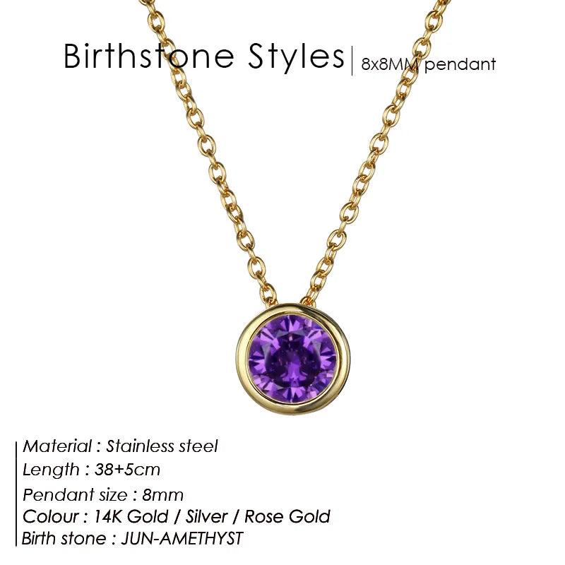 Birthstone Necklace: Designer Luxury Jewelry for Women - Heart Crafted Gifts
