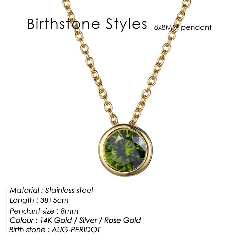 Birthstone Necklace: Designer Luxury Jewelry for Women - Heart Crafted Gifts