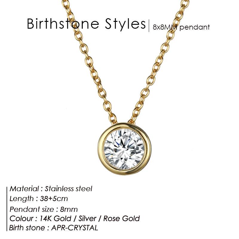 Birthstone Necklace: Designer Luxury Jewelry for Women - Heart Crafted Gifts