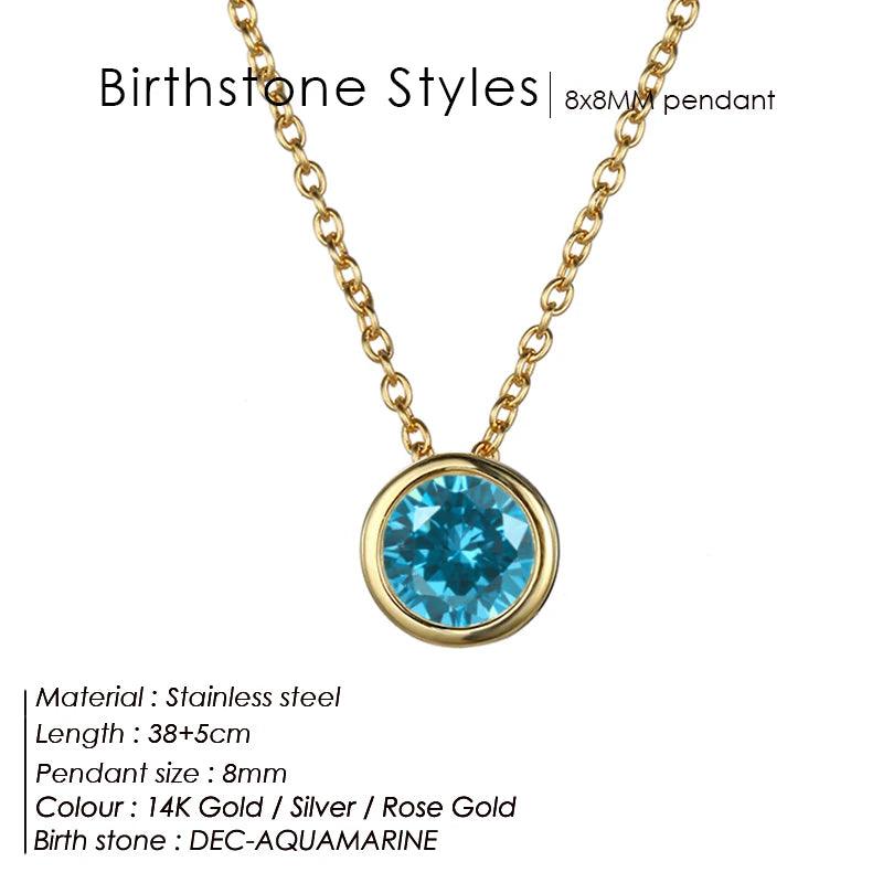 Birthstone Necklace: Designer Luxury Jewelry for Women - Heart Crafted Gifts