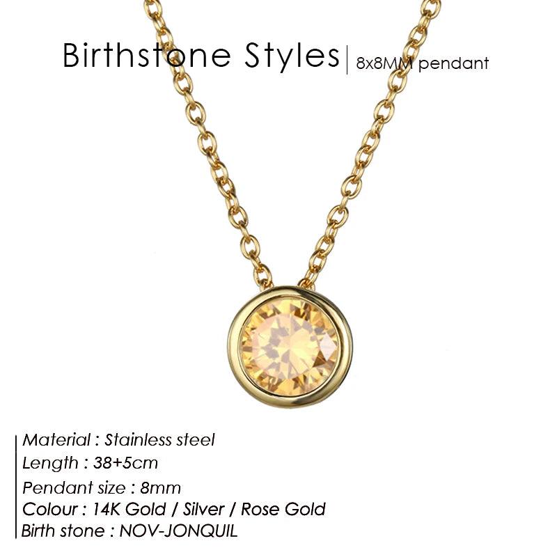 Birthstone Necklace: Designer Luxury Jewelry for Women - Heart Crafted Gifts