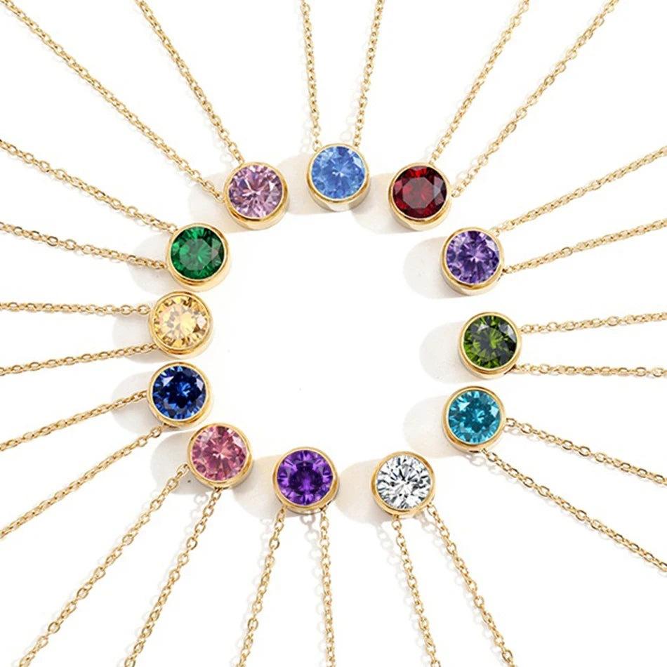 Birthstone Necklace: Designer Luxury Jewelry for Women - Heart Crafted Gifts