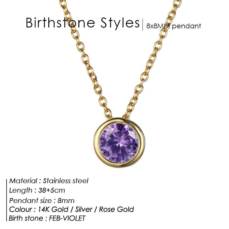 Birthstone Necklace: Designer Luxury Jewelry for Women - Heart Crafted Gifts
