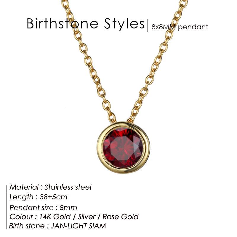 Birthstone Necklace: Designer Luxury Jewelry for Women - Heart Crafted Gifts