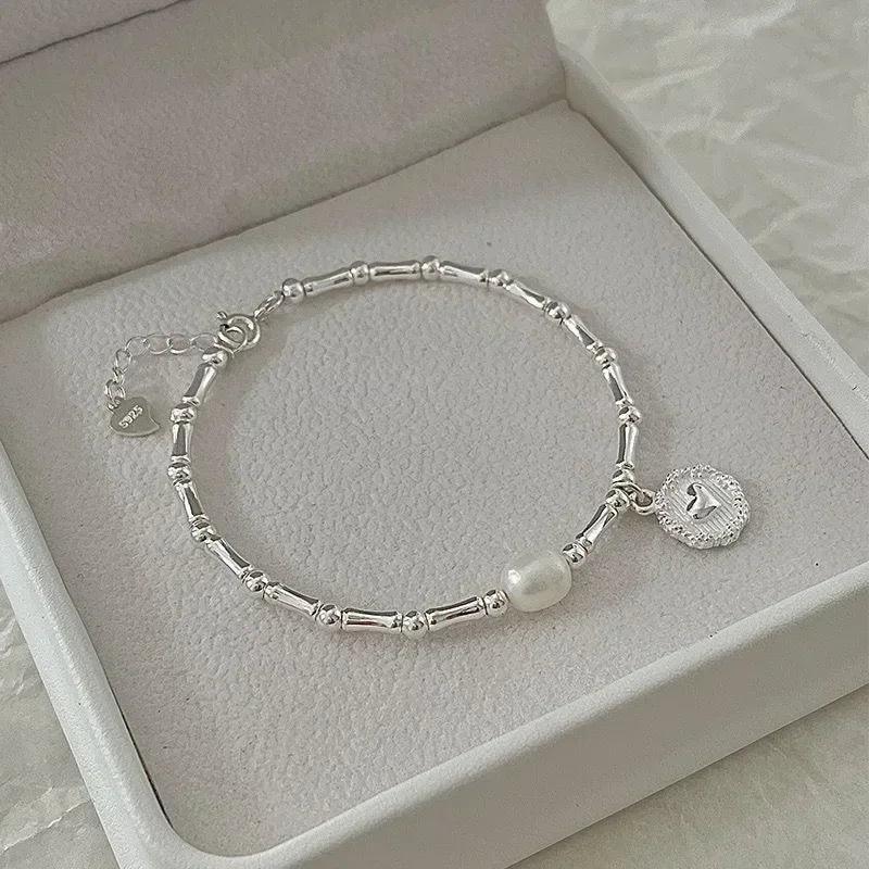 Bracelets in Sterling Silver and Pearl - Heart Crafted Gifts