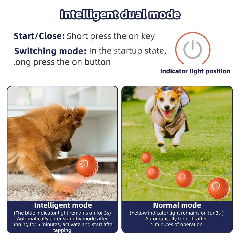 Dog Toy: Smart Electronic Interactive Self-Moving Ball - Heart Crafted Gifts