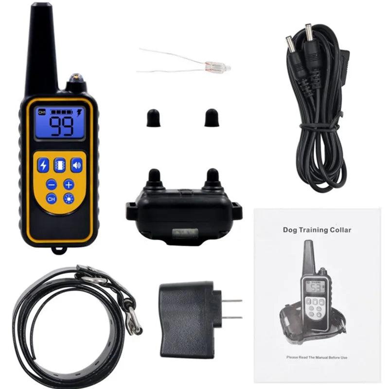 Electric Dog Shock Training Collar with Remote for up to 1000m - Heart Crafted Gifts