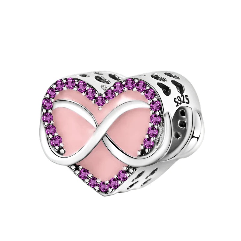 Pink Heart Pandora Family Charms Forever | Heart Crafted Gifts
