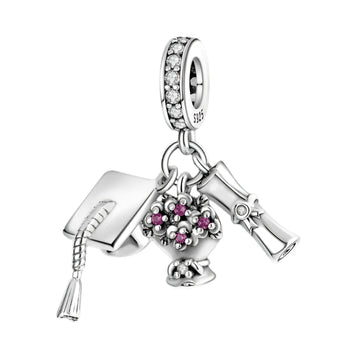 Pandora Graduation Charm in Silver - Heart Crafted Gifts