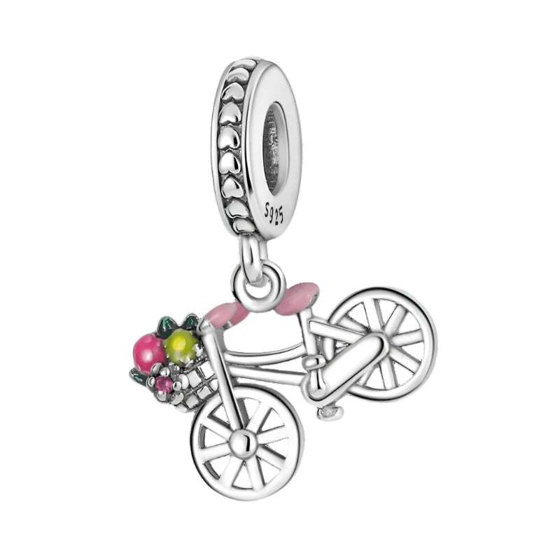 Bicycle Hobby Travel Charms for Pandora Bracelets - Heart Crafted Gifts