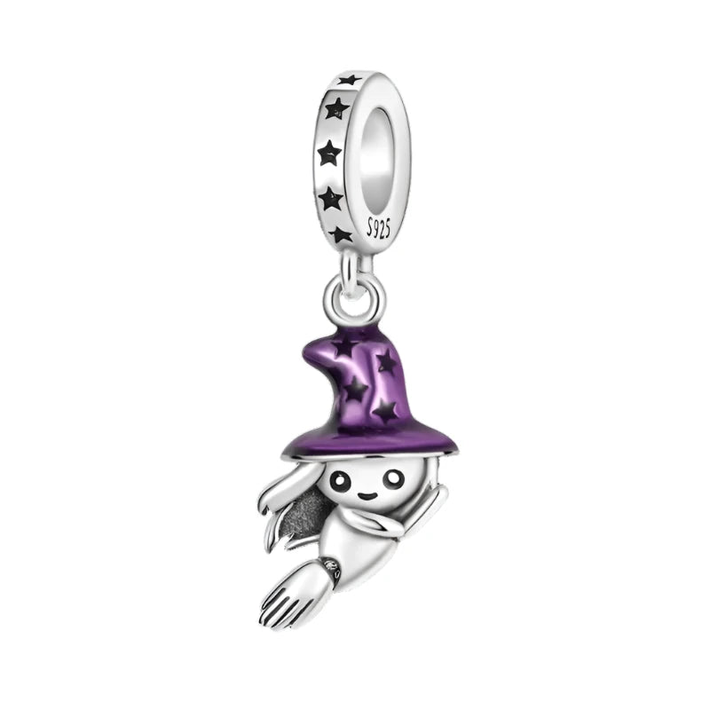 Witch Charms for Pandora Bracelets & Necklaces - Heart Crafted Gifts