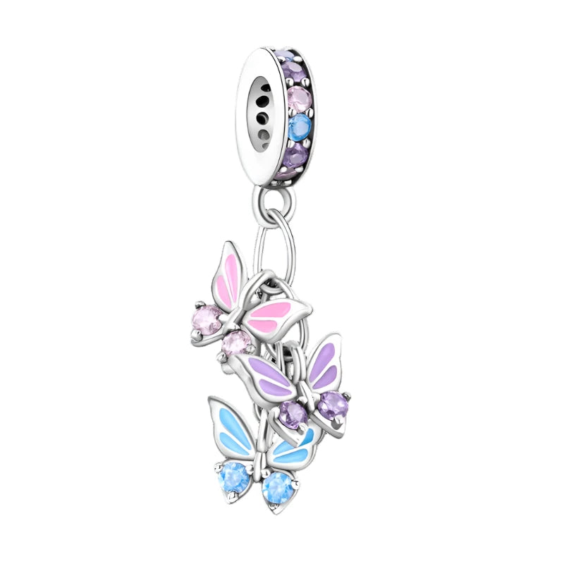 Dangling Butterfly Charm Pandora - Heart Crafted Gifts