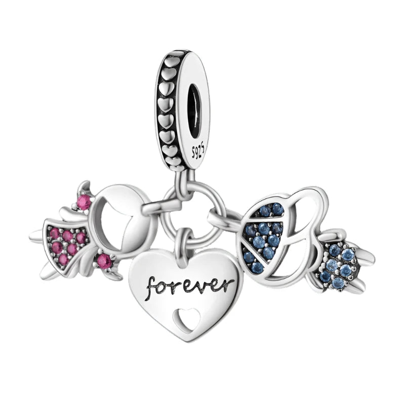 Family Forever Charms for Pandora Bracelets & Necklaces - Heart Crafted Gifts