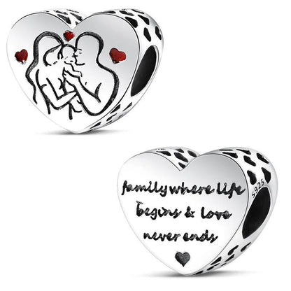 Family Heart Pandora Family Charms Forever | Heart Crafted Gifts