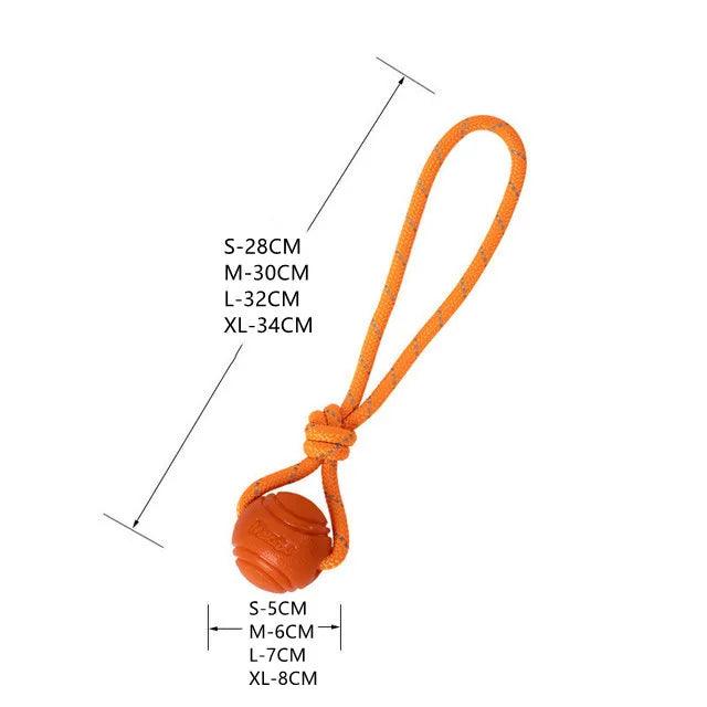 Indestructible Chew Ball for Small, Medium & Large Dogs - Heart Crafted Gifts