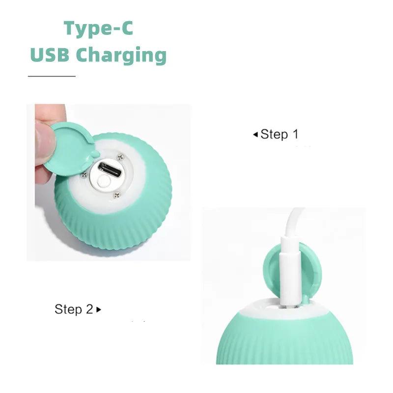 Interactive Electric Cat Ball: Smart Self-Moving Toy - Heart Crafted Gifts