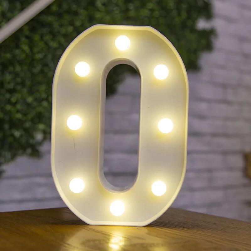 LED Number Lamp: Luminous Decor - Heart Crafted Gifts