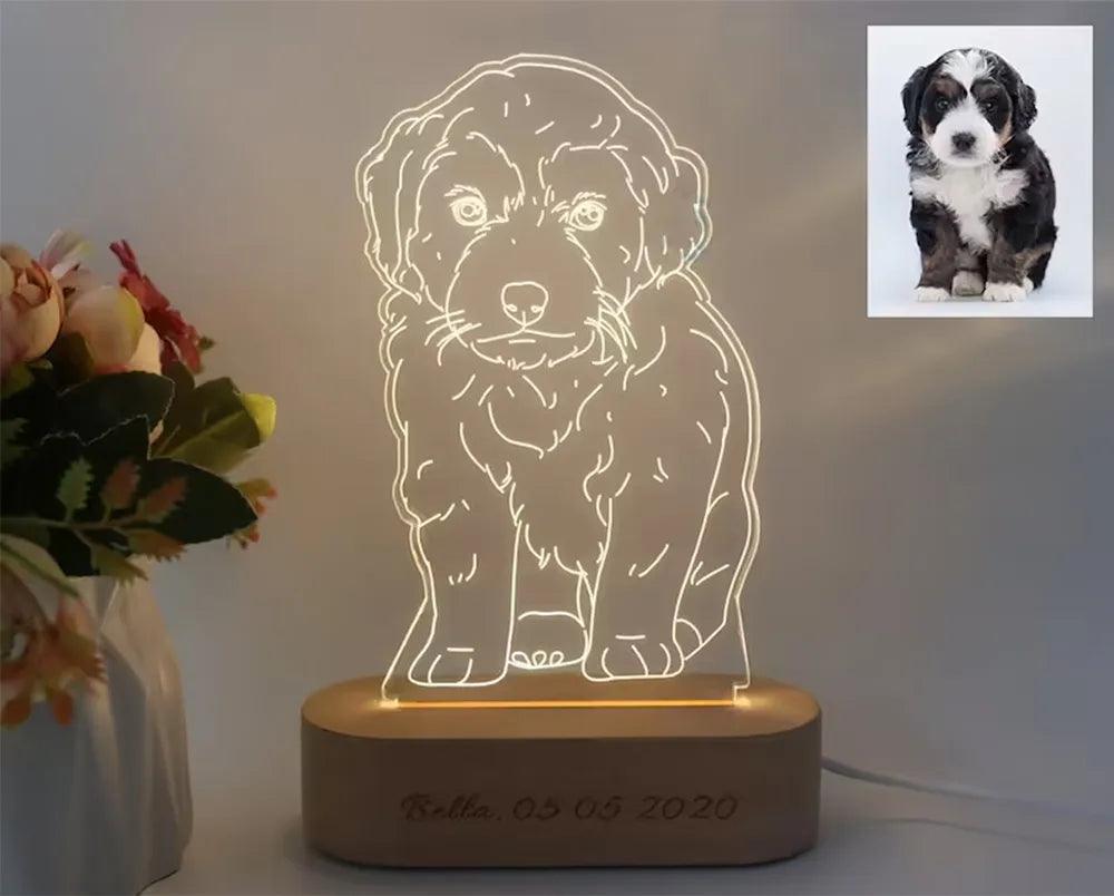 Personalized 3D Photo Lamp with Custom Photo & Text - Heart Crafted Gifts