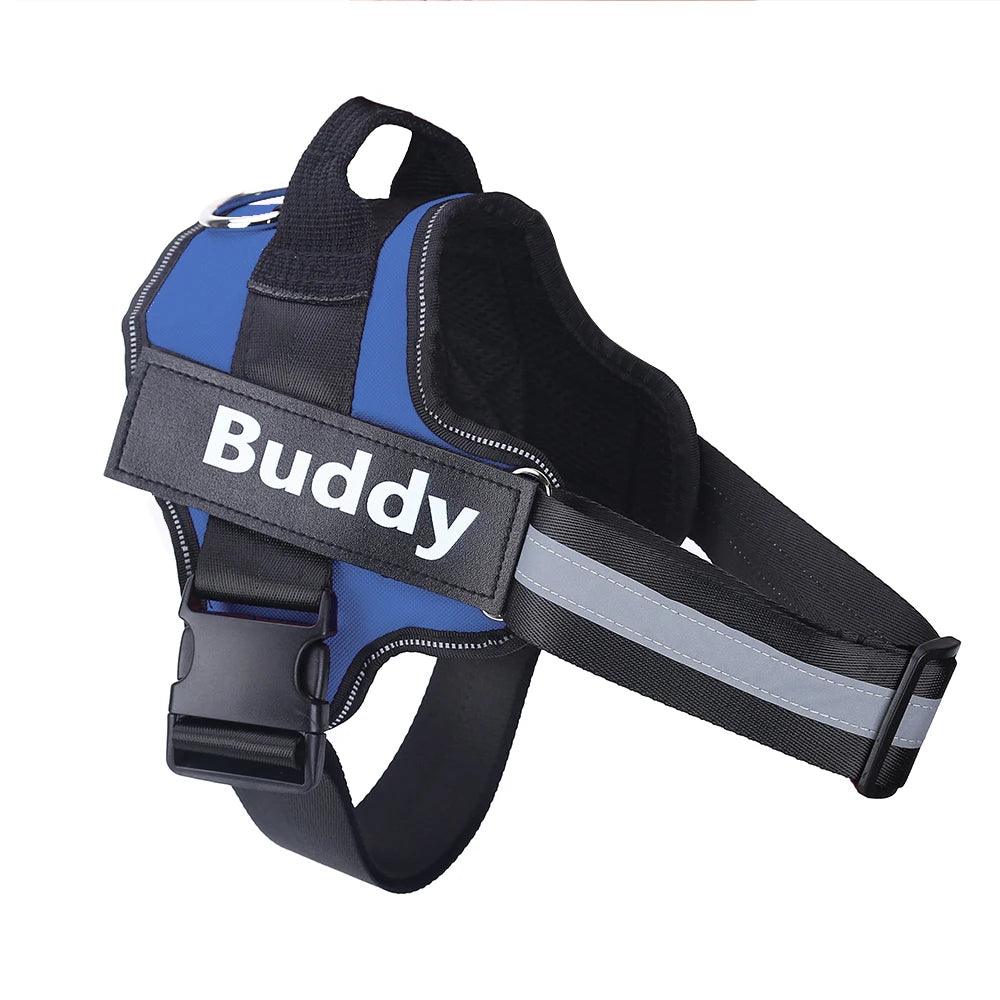 Personalized Dog Harness ID: No Pull Reflective Vest - Heart Crafted Gifts