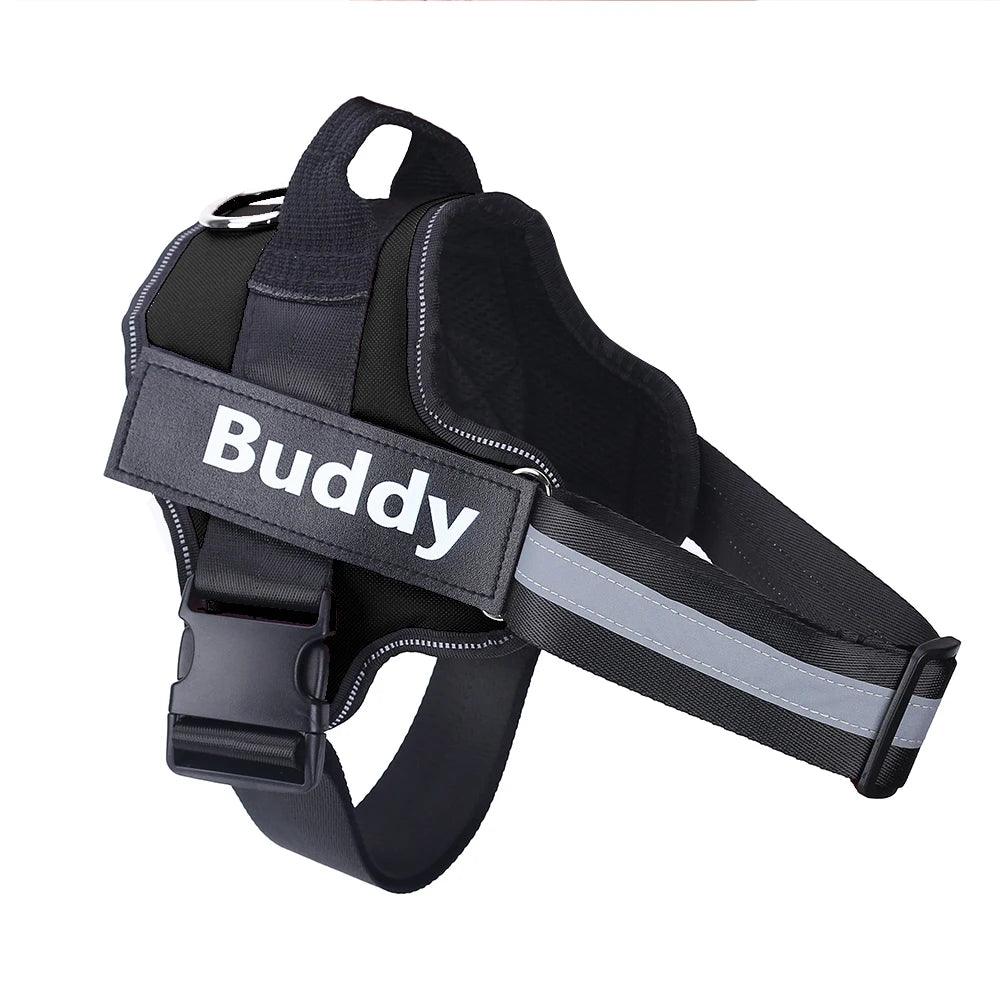 Personalized Dog Harness ID: No Pull Reflective Vest - Heart Crafted Gifts